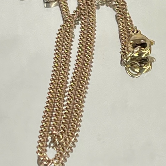 CHANEL CC Logo Gold Tone chocolate bar pendant Necklace - Picture 5 of 9